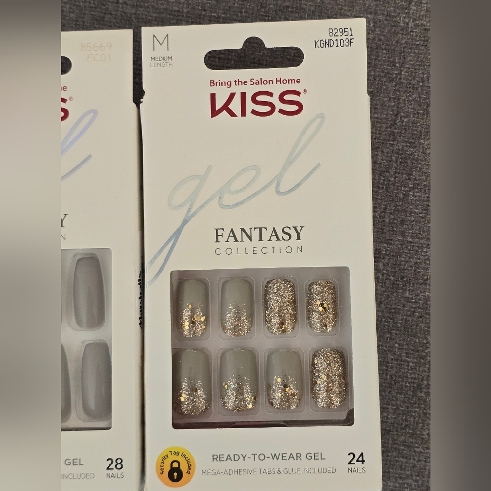 Kiss Gel Fantasy Collection Long and Medium NEW - Picture 3 of 6